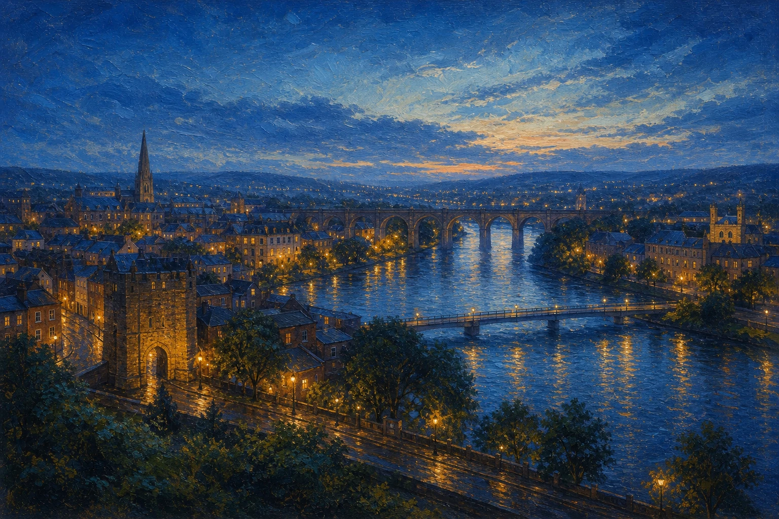 Stylized city cover for Drogheda