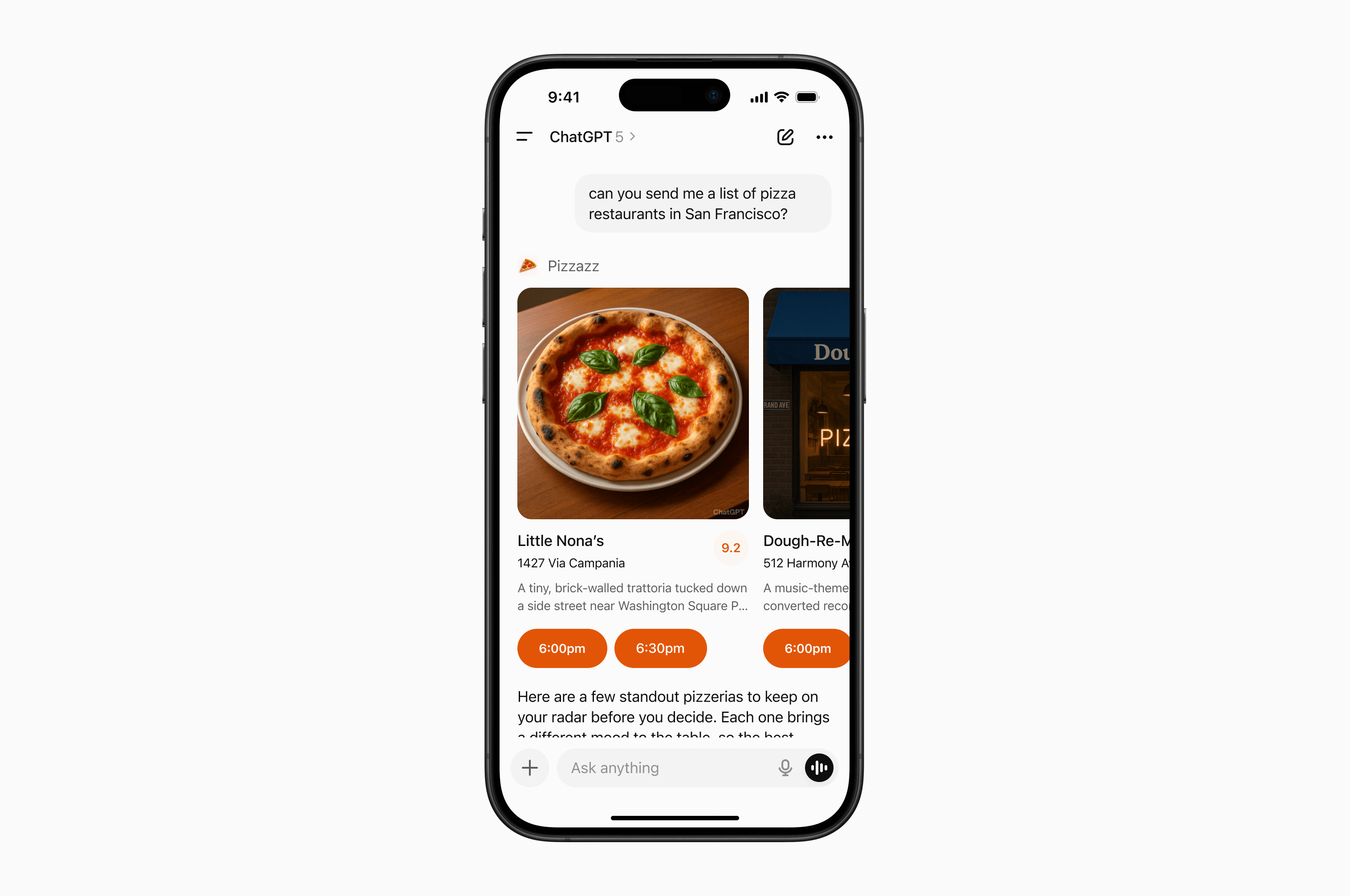 Example of inline carousel