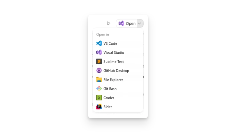 ChatGPT desktop app settings showing the default Open In app on Windows