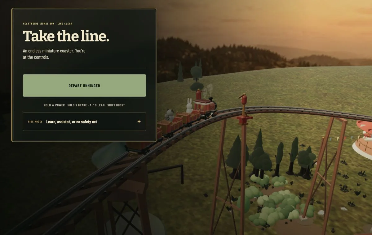 Tiny Rails Rollercoaster